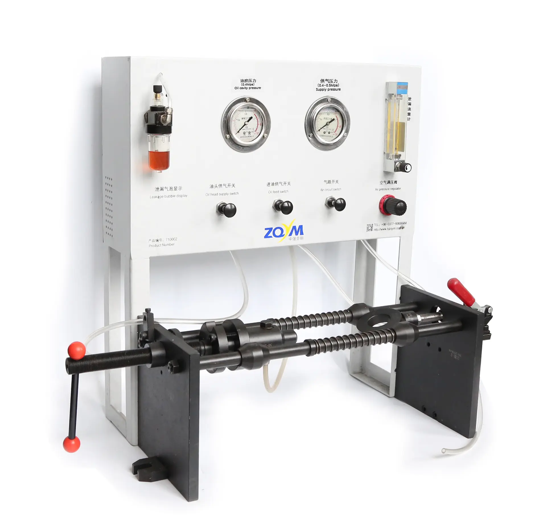ZQYM Factory PT Injector Leakage/tightness Test Bench Injector Valve Assembly Tool Leakage Tester for cummins Pt Injector